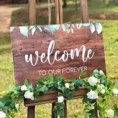 PLACA RECEPÇÃO WELCOME