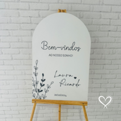 PLACA RECEPÇÃO ROMANA CASAMENTO