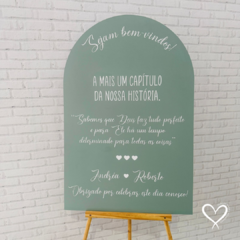 PLACA RECEPÇÃO ROMANA CASAMENTO