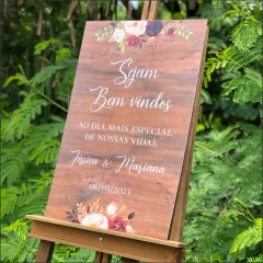 PLACA RECEPÇÃO PERSONALIZADA - comprar online