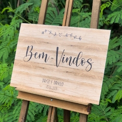 PLACA RECEPÇÃO PERSONALIZADA
