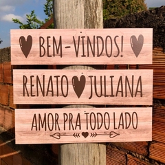 PLACAS CASAMENTO INDICATIVAS SINALIZAÇÃO