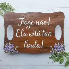 PLACA COM APOIOS ENTRADA DOS NOIVOS