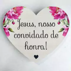 PLAQUINHA CORAÇÃO ENTRADA DOS NOIVOS - comprar online
