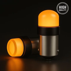 LAMPARA 9 LED SILICONADO 1 POLO AMBAR GIRO PATA V 12V - comprar online