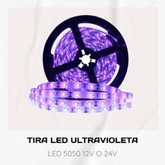 ROLLO LED 5050 ULTRAVIOLETA INTERIOR 12V - Deled Accesorios