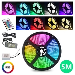 ROLLO LED RGB 5 METROS CON CONTROL DE 24 BOTONES