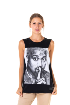 Regata Corte a Fio Lost Portraits Kanye West - Feminina (SALE) - comprar online