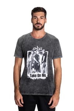 Camiseta Masculina Estonada A-HA - comprar online