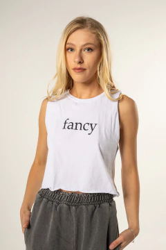 Cropped Corte a Fio Regata Fancy (SALE) na internet