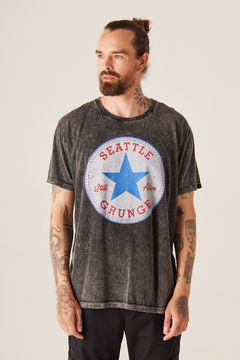 T-shirt Masculina Estonada Seattle Grunge - comprar online