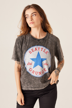 T-shirt Feminina Box Seattle Grunge