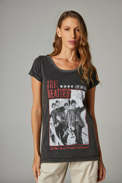 T-shirt Feminina Estonada Beatles Live on Tour - comprar online