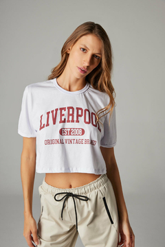 Cropped Feminino Vintage Liverpool College