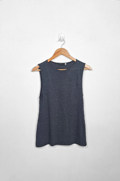 Regata Viscose Mescla Preta (SALE)