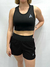 OZONA - Short Deportivo Mujer Negro