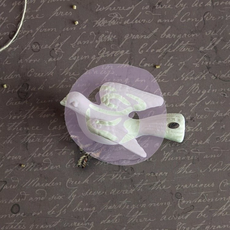 Passarinho e Ninho em resina