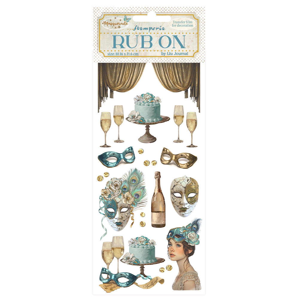 Transfer (Rub On) - Masquerade masks