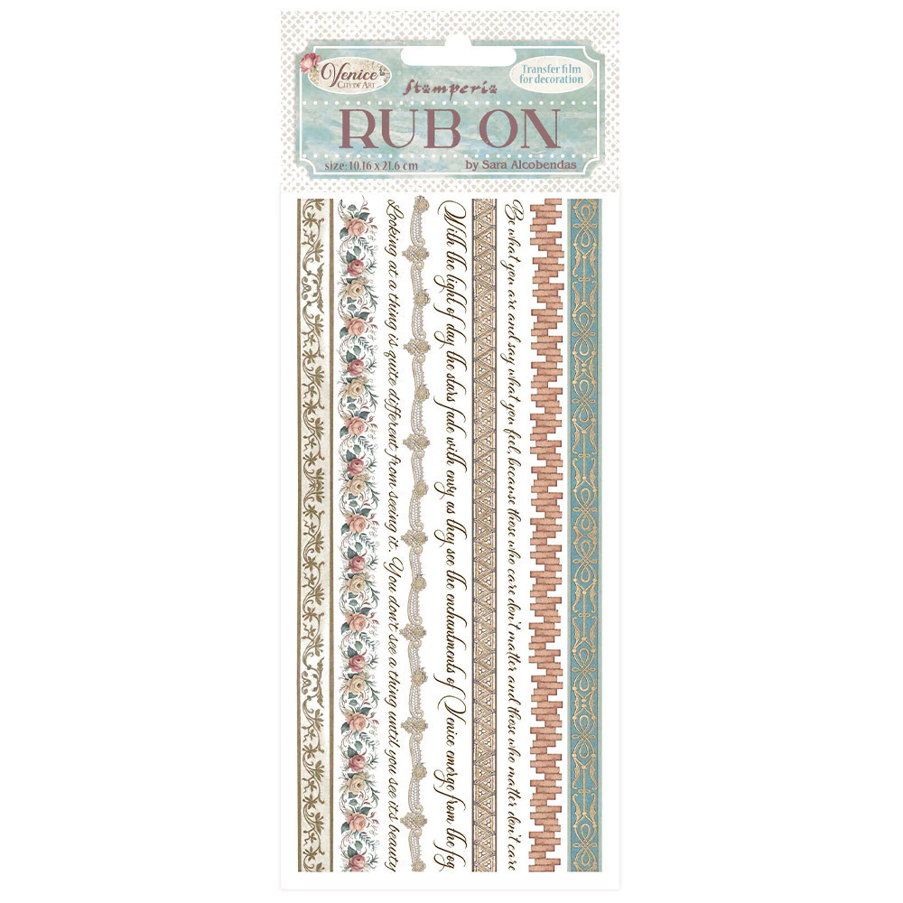 Transfer (Rub On) - Veneza tiras
