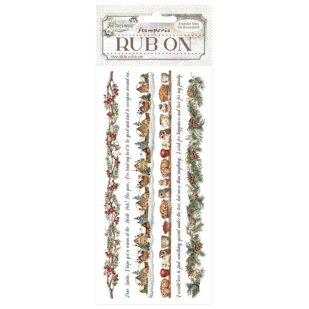 Transfer (Rub On) - Casa da Coruja tiras