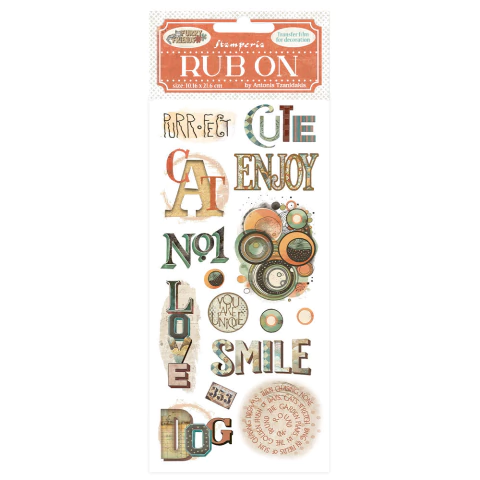 Transfer (Rub On) - Furry Friends escritas - comprar online