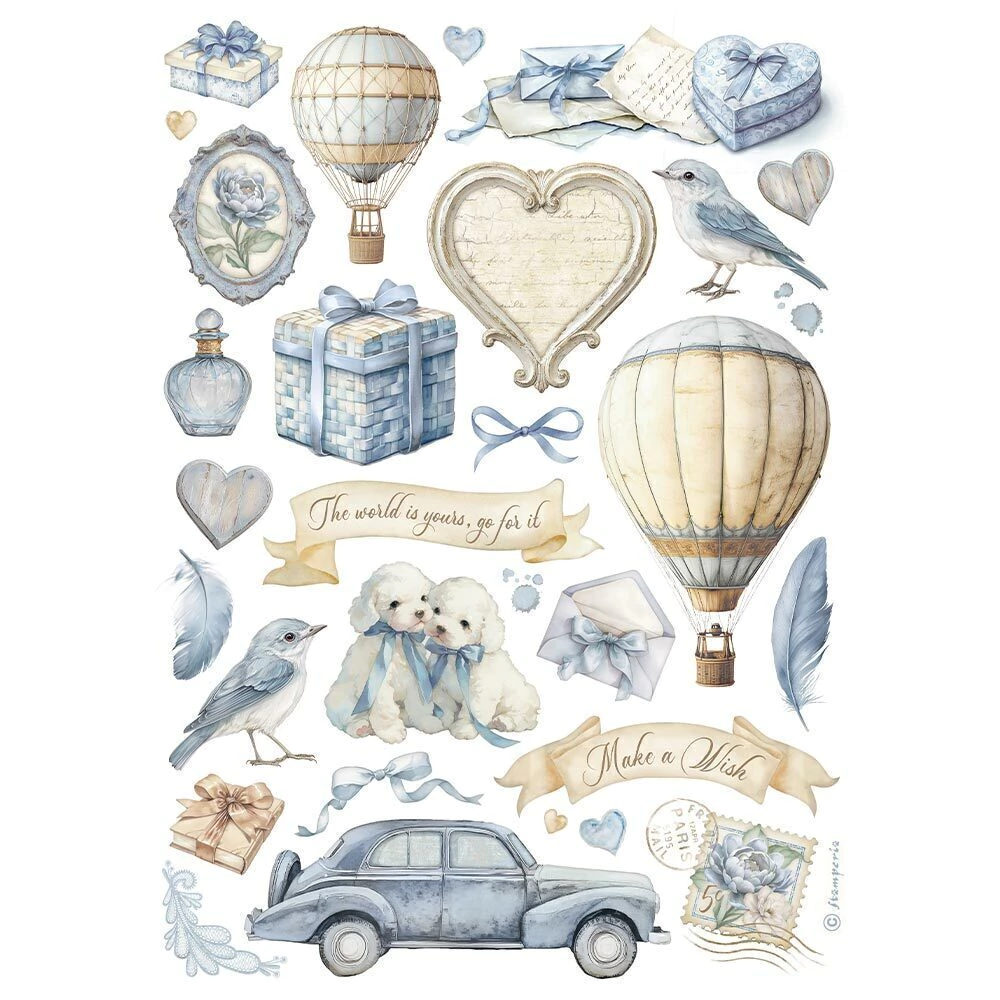 PAPEL DE ARROZ A4 Timeless mixed elements