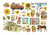 Ephemera Sunflower Art Elementos e girassóis - comprar online