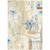 PAPEL DE ARROZ A4 - Create Happiness Secret Diary flor azul