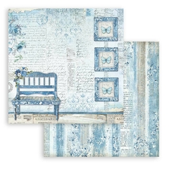 Papel Scrapbook - Blue Land banco