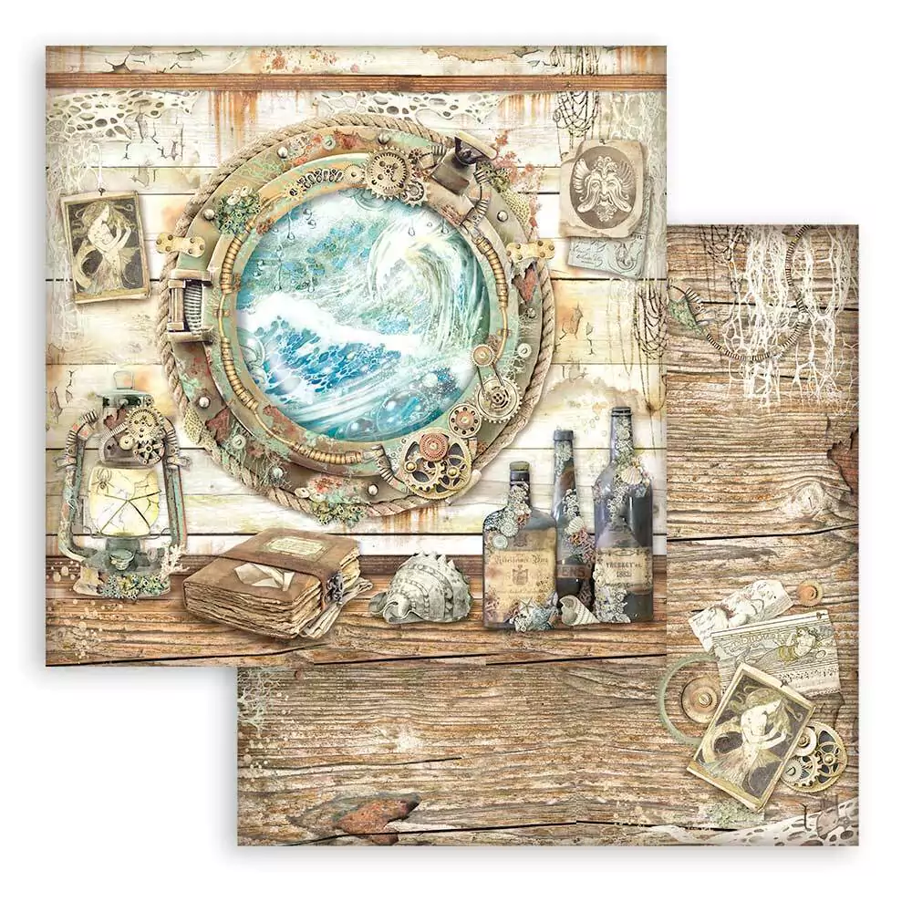Papel Scrapbook - Songs of the Sea escotilha