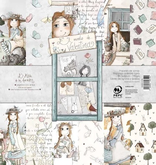 Coleção 6 papéis O Mundo de Valentina