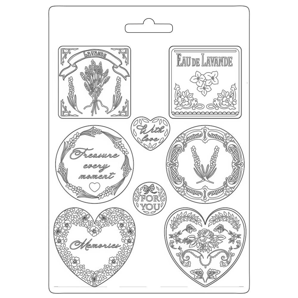 Molde A4 Provence Plates and Hearts