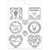 Molde A4 Provence Plates and Hearts