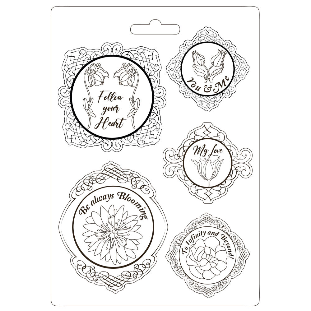 Molde A4 Garden House Flores com Molduras