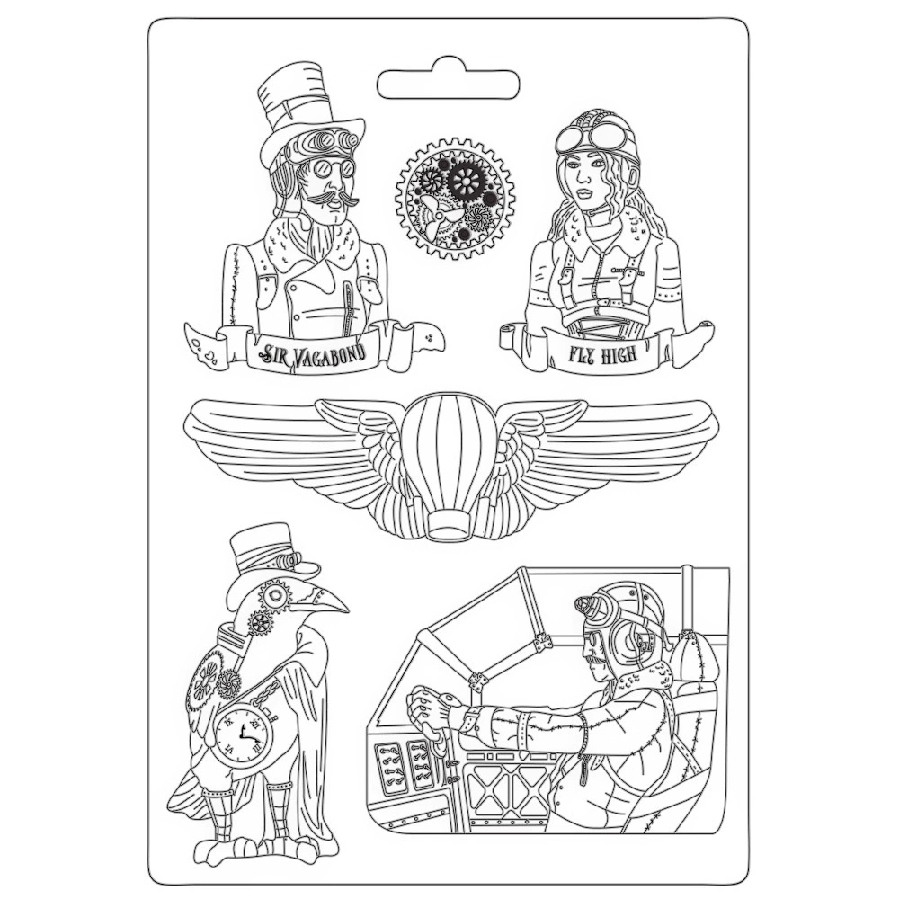 Molde A4 Sir Vagabond Aviator Voando Alto