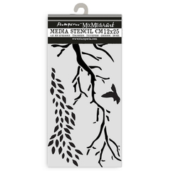 Stencil Espesso 12X25 cm - Create Happiness Dewdrops branches - comprar online