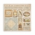 Bloco 10 Papéis 30,5x30,5 (12"x12") + bônus - Golden Harmony - Mon Papier Crafts