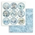 Bloco 10 Papéis 20.3x20,3cm (8"x8") + bônus - Blue Land na internet