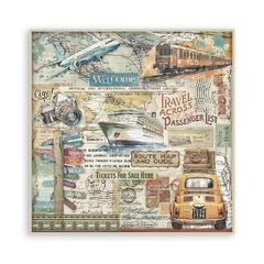 Bloco 22 Papéis 20,3X20,3 (8"X8") Single Face - Face Art of Travelling - comprar online