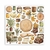 Bloco 22 Papéis 30,5x30,5 (12"x12") Single Face - Golden Harmony - loja online