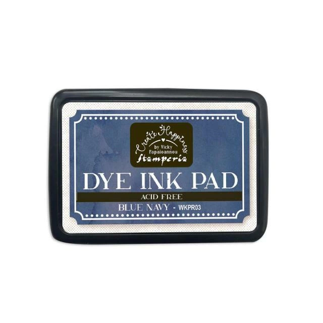 Carimbeira Dye Ink Azul Marinho