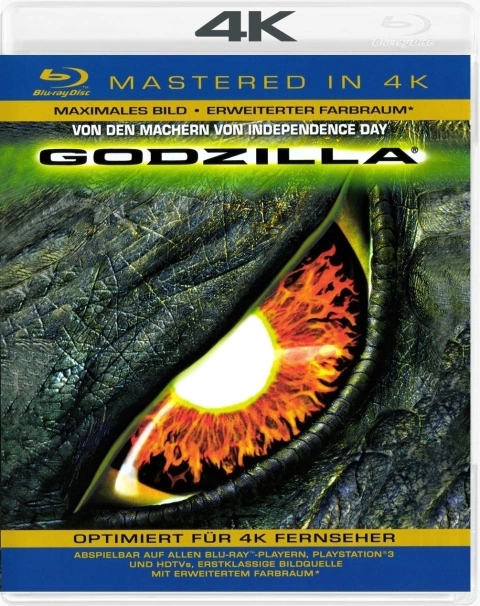 Godzilla (1998) 4K Ultra + Blu Ray Dublado Legendado