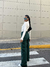 Jean Arkansas-wide leg cargo verde