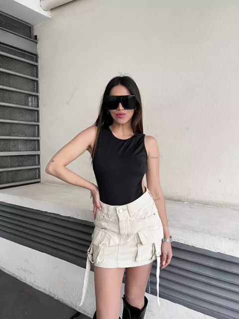 Pollera Tamara beige