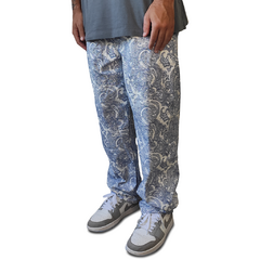 Calça Paisley Print Branca