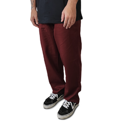 Calça Sarja Reta Bordô