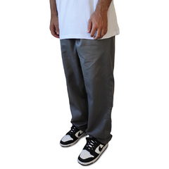Calça Sarja Reta Cinza
