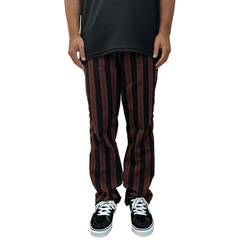 Calça Street Listrada Preto Bordo - comprar online