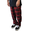 Calça Street Xadrez 2 Preto Vermelho
