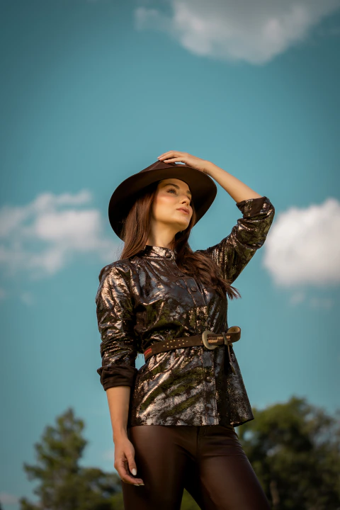CAMISA JOANA METAL